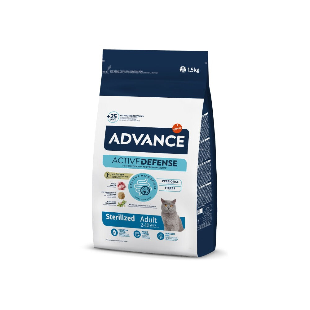 Advance Kısırlaştırılmış Hindili Kedi Maması 1.5 KG | SRC: Barcode: 8410650160474